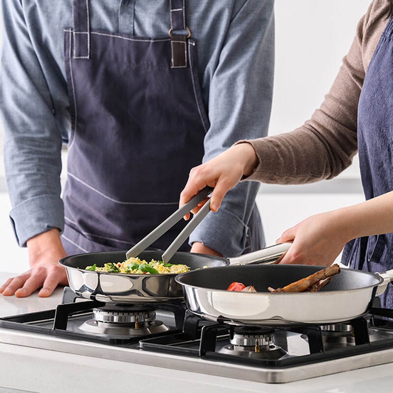 Chảo s&acirc;u l&ograve;ng bằng th&eacute;p kh&ocirc;ng gỉ chống d&iacute;nh 3 lớp LocknLock Suit STS image number null